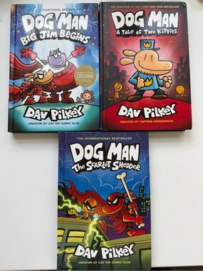 Three Dog Man books by Dav Pilsky